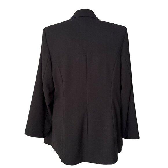 Lane Bryant NWT $80 Single Breasted Black Blazer, Long Sleeves Women's Size 24 - Picture 4 of 8